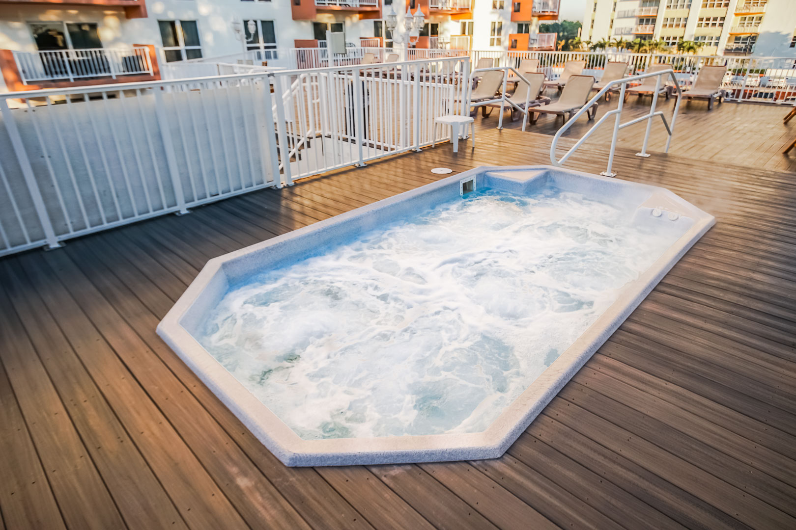 Jacuzzi at the pool deck at VRI's Ft. Lauderdale Beach Resort in Florida.